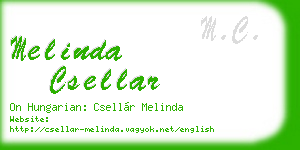 melinda csellar business card